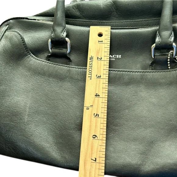 Coach Black Leather Satchel - Picture 16 of 16
